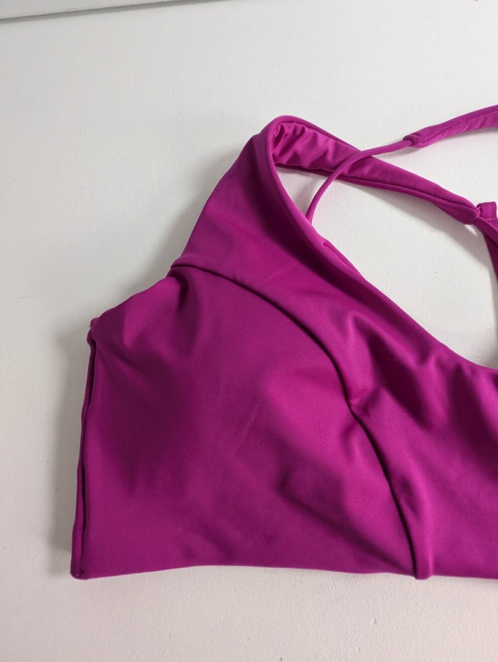 Athleta Triangle swim Bikini Top D-DD Cup Pink Size XL Beach UV Protection New - Picture 6 of 12